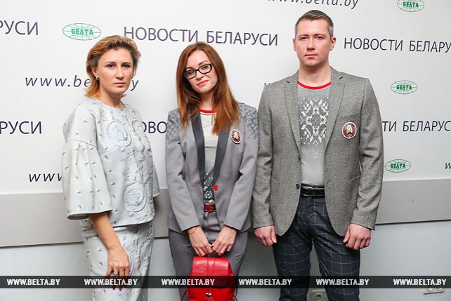 Парадно-гражданскую форму белорусских олимпийцев презентовали журналистам в пресс-центре БЕЛТА