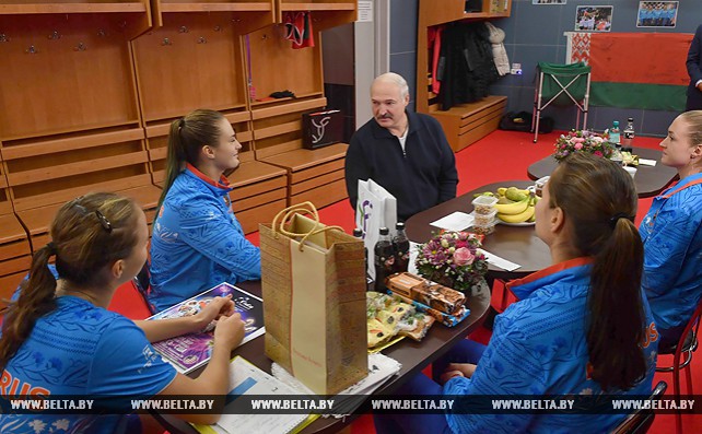 Лукашенко встретился с белорусским теннисистками
