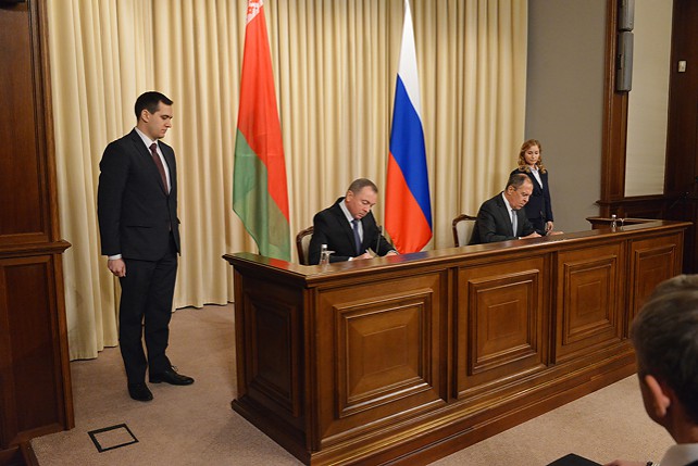 Владимир Макей встретился в Москве с министром иностранных дел России Сергеем Лавровым
