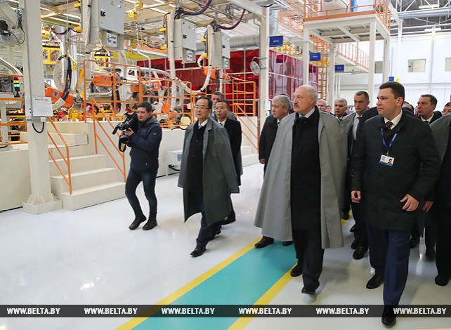 Лукашенко принял участие в торжественном открытии завода "Белджи" под Борисовом