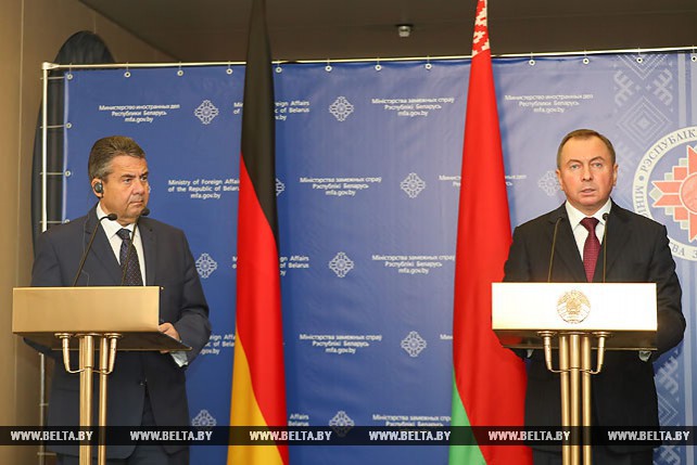 Владимир Макей встретился с вице-канцлером, федеральным министром иностранных дел ФРГ Зигмаром Габриэлем