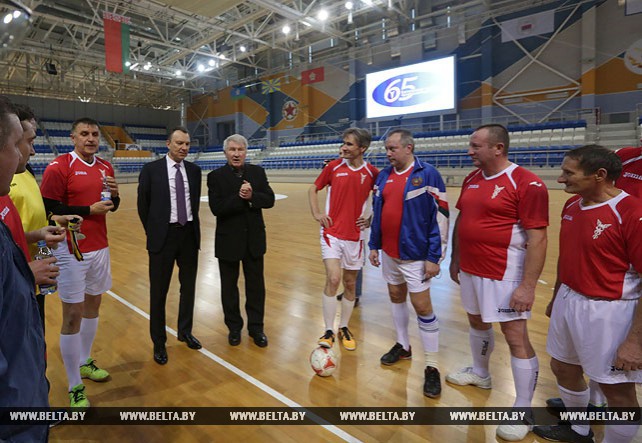 Команда БелТПП сыграла с ветеранами белорусского футбола