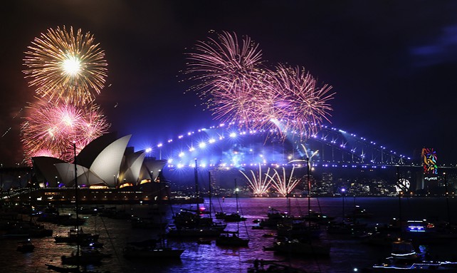 В Австралии одними из первых на планете встретили Новый 2018 год