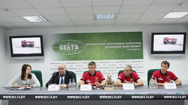 Пресс-конференция с участием пилотов "МАЗ-СПОРТавто" прошла в пресс-центре БЕЛТА