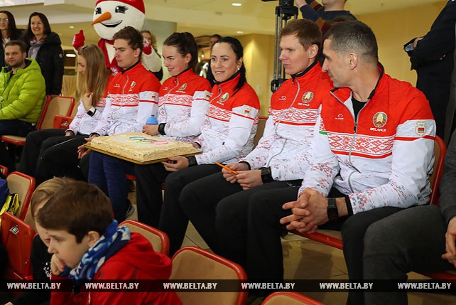 Проводы членов национальных сборных Беларуси по конькобежному спорту и шорт-треку прошли в Минске