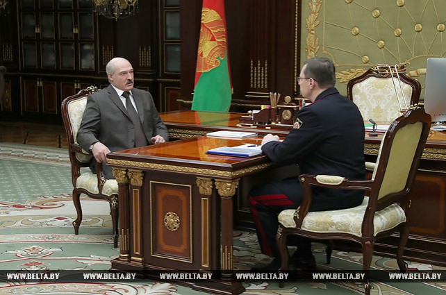 Перспективы развития Госкомитета судебных экспертиз обсуждены на встрече Лукашенко со Шведом