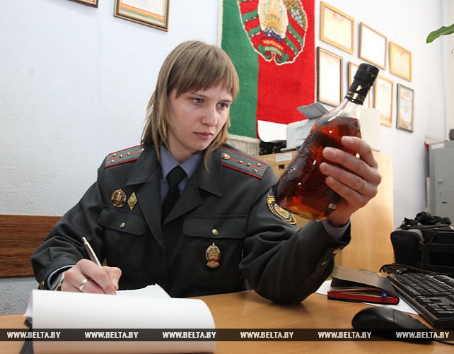 Немаркированный элитный алкоголь на Br7 тыс. изъяли в Витебске