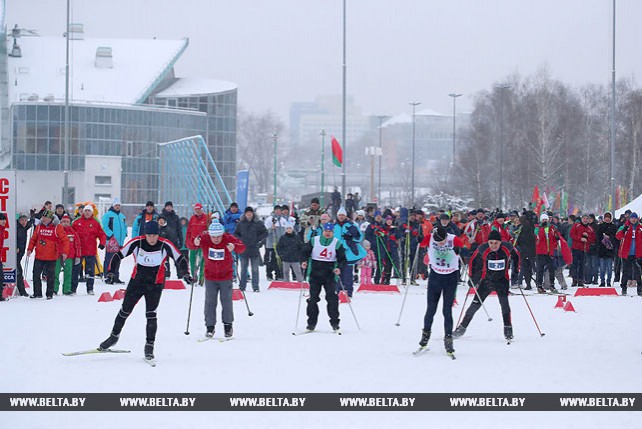 Спортивный праздник "Минская лыжня" стартовал на лыжероллерной трассе