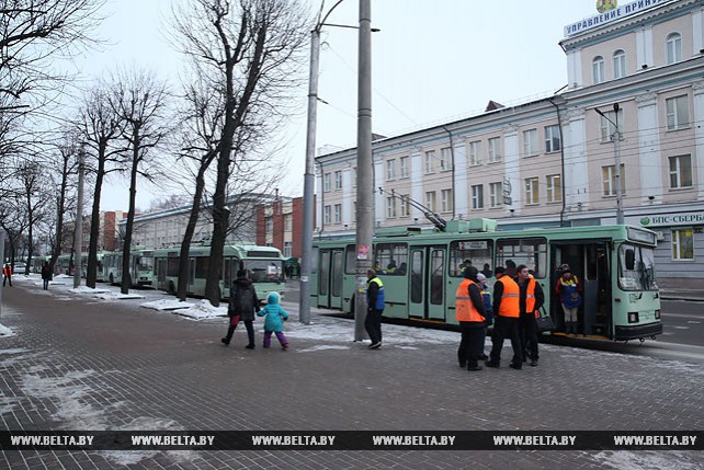 В Могилеве из-за отсутствия напряжения было остановлено движение троллейбусов