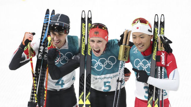 Немец Эрик Френцель победил в первом виде олимпийской программы лыжных двоеборцев