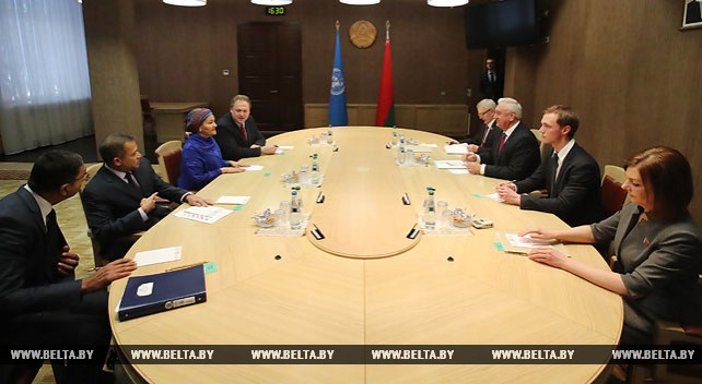 Мясникович встретился с первым заместителем Генерального секретаря ООН