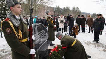 Церемония перезахоронения неизвестного солдата прошла в Могилевском районе