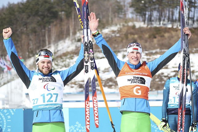 Четыре награды в биатлоне завоевали белорусы на старте Паралимпийских игр в Пхенчхане
