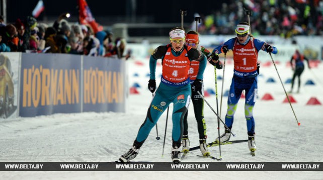 Финская биатлонистка Кайса Мякяряйнен победила в гонке преследования на этапе Кубка мира в Тюмени