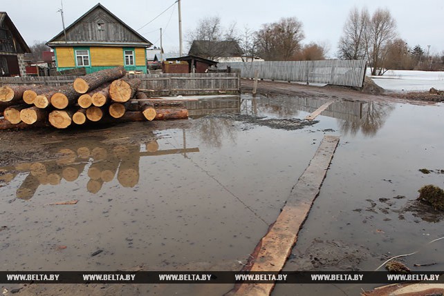 В Гомельской области подтоплены 3 участка дорог и 8 подворий