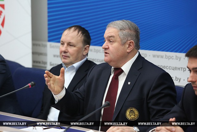 Ассоциация "Федерация хоккея Республики Беларусь" провела пресс-конференцию в Минске