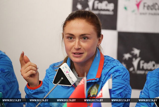 Белорусские теннисистки настроены на победу в матче Кубка Федерации с командой Словакии