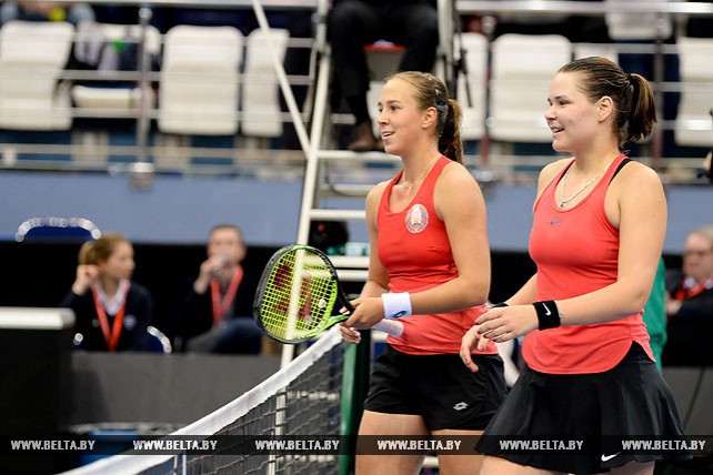 Белорусские теннисистки победили Словакию в парной игре в плей-офф Кубка Федерации