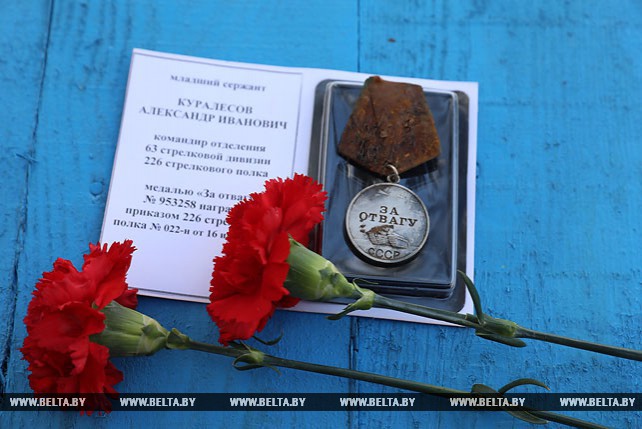 Останки двадцати двух красноармейцев перезахоронили в Витебском районе