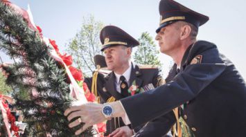 Память сотрудников милиции, погибших в годы войны, почтили в Могилевском районе