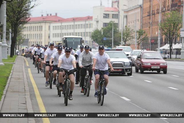 Велопробег в честь 100-летия уголовного розыска прошел в Минске