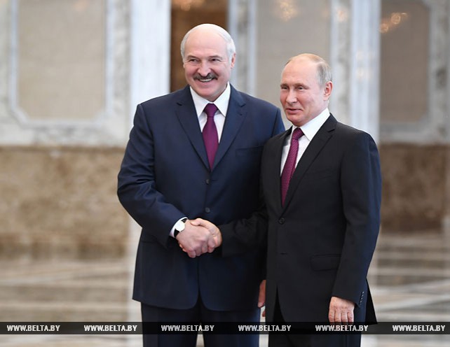 Встреча Лукашенко и Путина прошла во Дворце Независимости