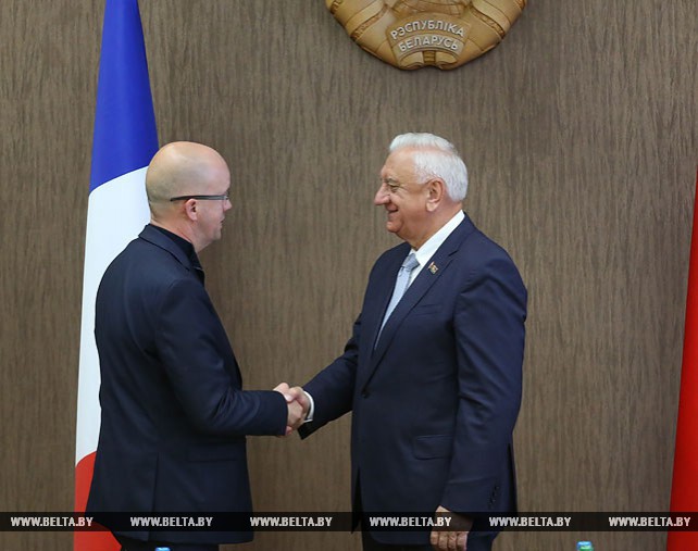 Мясникович встретился c делегацией группы дружбы "Франция-Беларусь" Национального собрания Франции
