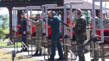 Международный турнир по стендовой стрельбе проходит в Минском районе