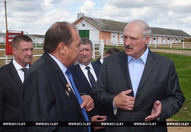 Лукашенко посетил СПК "Колхоз "Родина"