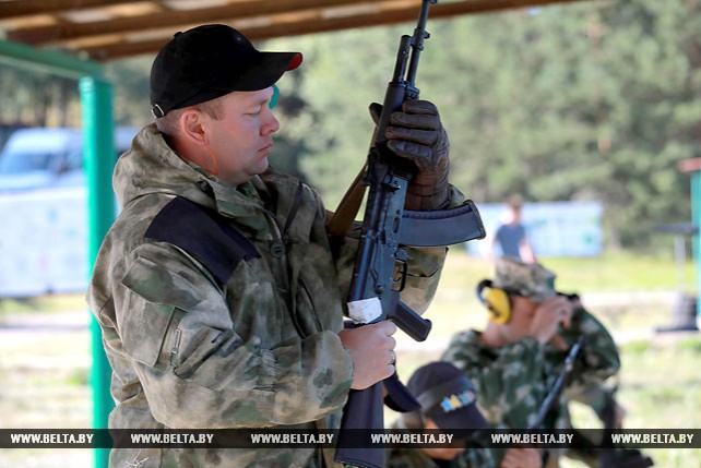Чемпионат МВД Беларуси по стрельбе из табельного оружия проходит в Могилевской области