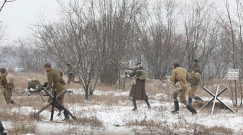 Реконструкция военных событий прошла в Гомеле