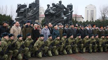 200 военнослужащих учебного пункта Гродненской погрангруппы приняли военную присягу