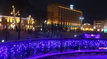 Новогодняя иллюминация в Гродно