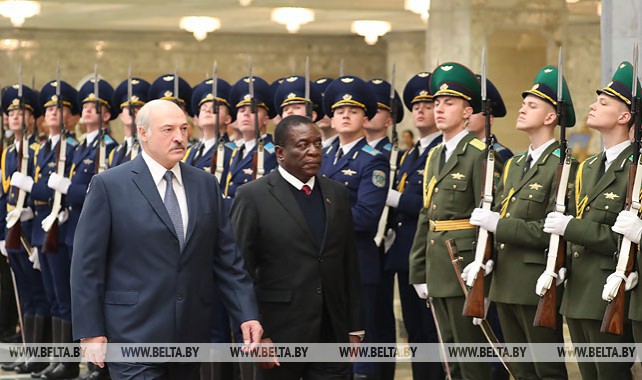 Встреча президентов Беларуси и Зимбабве прошла во Дворце Независимости