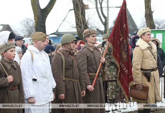 В Светлогорском районе отметили 75-летие освобождения поселка Дуброва от немецко-фашистких захватчиков