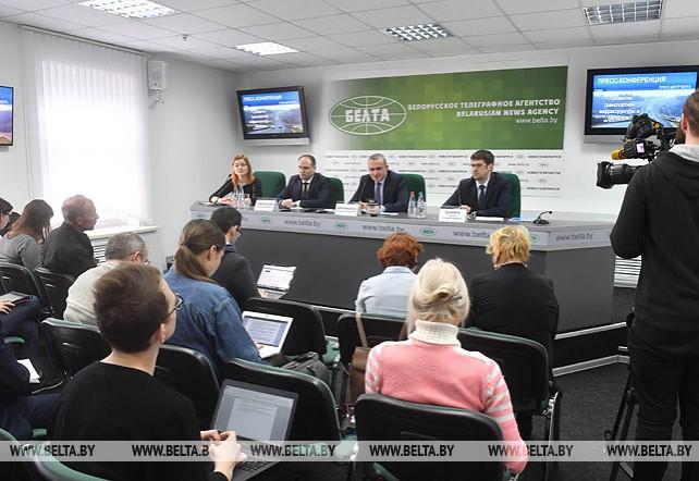 Пресс-конференция "О развитии транспортной инфраструктуры Республики Беларусь" прошла в пресс-центре БЕЛТА