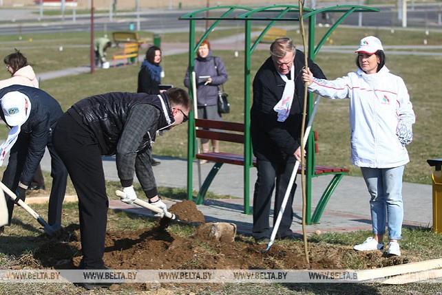 В Гродно заложили парк в честь 75-летия области