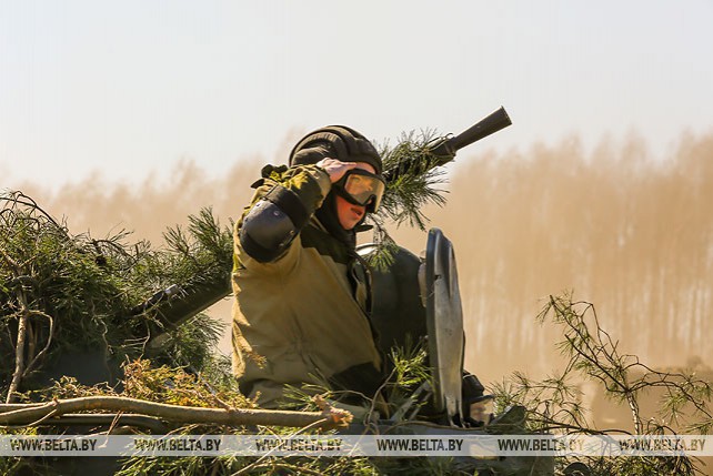 Белорусско-российское батальонное учение проходит на полигоне Брестский