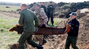 Фрагменты танка Т-70 раскопали в Быховском районе