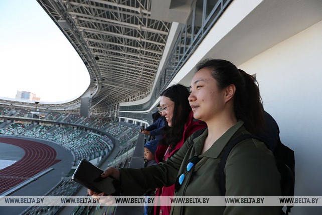 Китайские журналисты посетили стадион "Динамо"