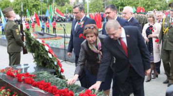 Посвященный 74-й годовщине Победы в Великой Отечественной войне митинг прошел в Гомеле