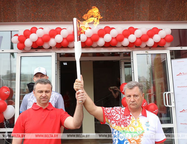 Эстафета огня II Европейских игр "Пламя мира" начала свой путь по Витебской области