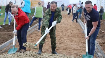 Городской субботник прошел в Витебске