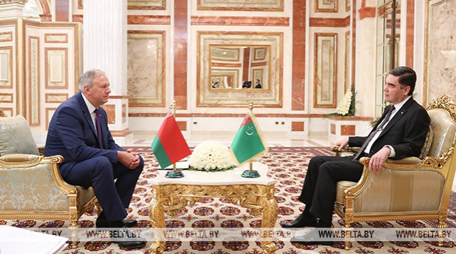 Румас и Бердымухамедов обсудили сотрудничество Беларуси и Туркменистана в экономической сфере