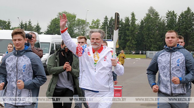 Могилев принял эстафету "Пламя мира" II Европейских игр