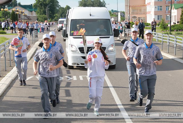 "Пламя мира" прибыло в агрогородок Александрия