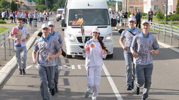 "Пламя мира" прибыло в агрогородок Александрия