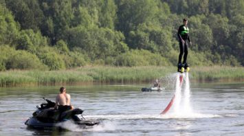 Учения МЧС прошли на Петровичском водохранилище