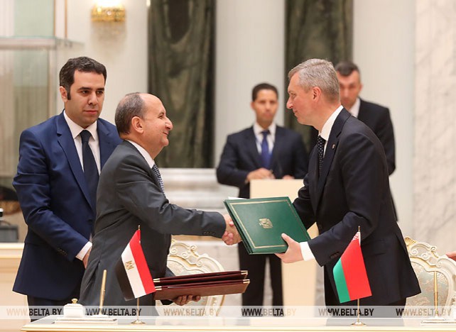 Беларусь и Египет подписали дорожную карту развития сотрудничества на 2019-2020 годы