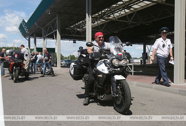 Группа болельщиков из Польши отправилась на II Европейские игры на мотоциклах